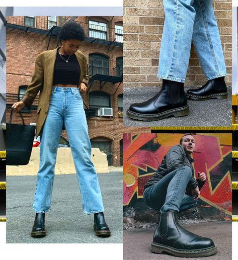 Dr. Martens: The 2976 Chelsea boot 90s Dr Martens Outfit, Dr Martens Audrick Chelsea Outfit, Chelsea Boots Dr Martins Outfits, Dr Martens Flora Chelsea Boots Outfit, Dr Martens Outfit Chelsea Boots, Doc Chelsea Boots Outfit, Docs Chelsea Boots, Chelsea Dr Martens Outfit, Dr Martens 2976 Outfit