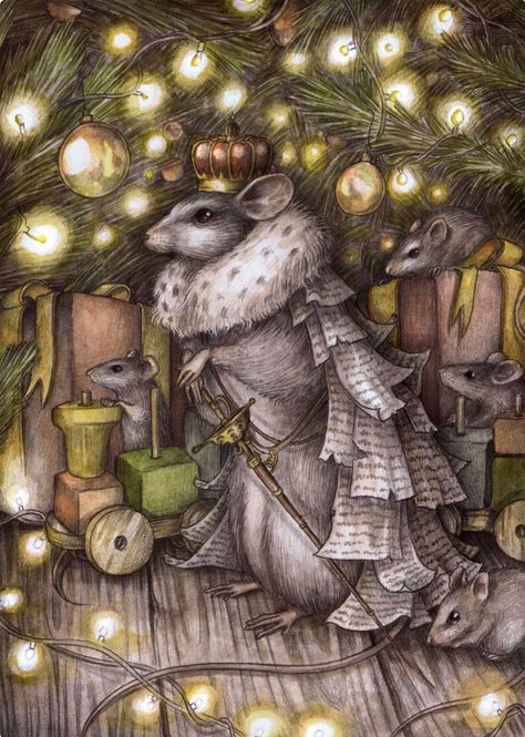 Adam Oehlers, Mouse King Nutcracker, The Mouse King, Mouse Illustration, Mouse King, Gustave Dore, Halloween Artwork, Nutcracker Ballet, House Illustration