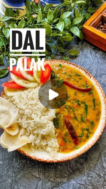 Healthy Food Channel on Instagram: "Dal Palak recipe... 📍 Save for later...📍  Ingredients  . Masoor dal (soaked) -1/2 cup  . Moong dal ( soaked) - 1/2cup . Onion sliced-1  . Tomatoes Chopped-1  . Turmeric powder-1/4tsp  . Salt-1 tsp  . Oil-1 tsp  . Cumin seed-1/2tsp  . Garlic-5-6  . Dry red chili-1-2  . Green chilies-1-2  . Hing-a pinch  . Red chili powder-1/4tsp  . Coriander powder-1/2tsp  . Kitchen King Masala-1/2 tsp  Follow for more such amazing recipes daily 😍 ❤️  Follow - @healthyfood__channel  #daalpalak #palakdal #chanadalpalak #palak #dalrecipe #daltadka  #tadka #dalfry #dhabastyle #restaurantstyle #foodrecipereel #foodrecipe #recipereels #recipevideos #indianvegetarianfood #indianrecipe #indianfoodrecipes #indianfood #indianfood_lovers #indianstreetfood #biharfoodie #biharfood Palak Dal Recipes, Dal Palak Recipe, Onion Slice, Palak Recipe, Tadka Recipe, Dal Tadka, Dal Fry, Masoor Dal, Dal Recipe