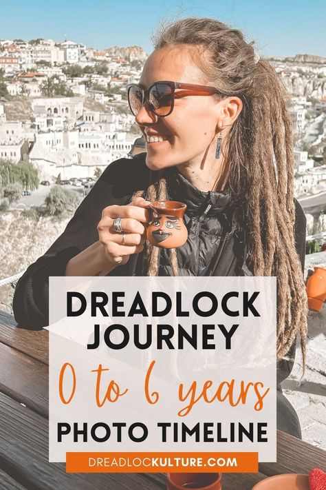 3 year dreadlock journey Dreadlock Journey Black Women, Sectioning Dreadlocks, Before And After Dreads, Caucasian Dreadlock Hairstyles, Latina With Locs, Thick Dreadlock Hairstyles, Dreads And Bangs, Dreads Before And After, Partial Dreadlocks White Women