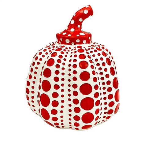 Yayoi Kusama - Pumpkin (Red and White) For Sale at 1stDibs Red Pumpkin, Yayoi Kusama Pumpkin, Museum Store, Resin Sculpture, Yayoi Kusama, Mini Pumpkins, Daft Punk, Contemporary Modern Art, Figurative Sculpture