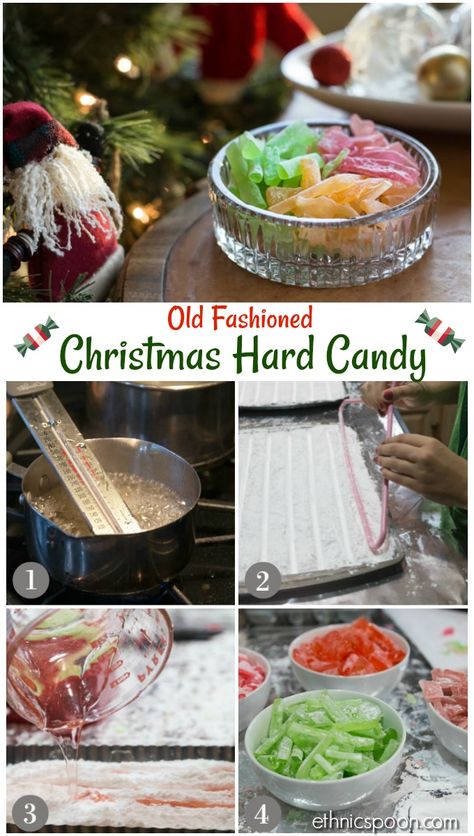 Old Fashion Hard Candy, Old Fashioned Hard Candy Recipes, Ribbon Candy Recipe, Hard Tack Candy, Hard Tack, Home Made Candy, Gf Sweets, Hard Candy Recipes, Organic Candy