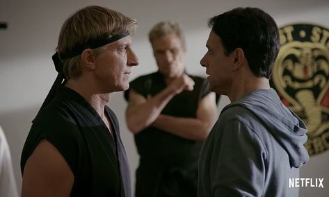 Johnny Lawrence Karate Kid, Daniel Larusso And Johnny Lawrence, Johnny And Daniel, Karate Dojo, Johnny Lawrence, Karate Kid Movie, Daniel Larusso, William Zabka, Youtube Red