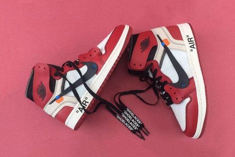 Here's How Much Virgil Abloh's OFF-WHITE x Air Jordan 1 Is Going to Cost You Air Jordans 1 High, Jordans 1 High, Air Jordans 1, Jordans 1, Nike Free Runners, Off White Shoes, Nike Air Jordans, Hype Shoes, Nike Shoes Outlet