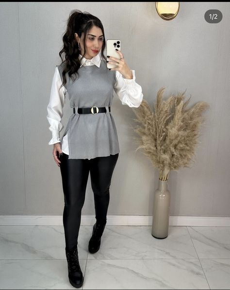 Outfits With Black Boots Knee, Outfit Formal Invierno, Outfit Formal Invierno Mujer, Outfit Para Posada, Winter Corporate Outfit, Outfit Formal Mujer, Trendy Outfits 2020, Job Clothes, New Look Fashion