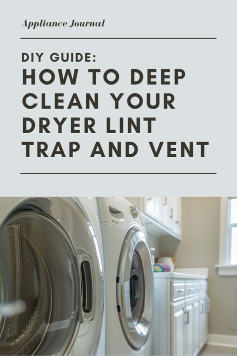 Say goodbye to lint buildup! Follow this step-by-step DIY guide to deep clean your dryer lint trap and vent, ensuring better performance and safety. 🧺🧼 #HomeHacks #CleaningTips #DIYHome #HomeCleaning #DIYProjects #DryerMaintenance #LaundryTips #CleanHome #OrganizedLiving #HomeSafety #CleaningHacks How To Clean Dryer Lint Trap, Clean Dryer, Dryer Lint Trap, Remove Lint, Dryer Vent, Organized Living, Laundry Hacks, Home Safety, Deep Clean