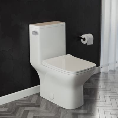 Square Toilet, Flush Handle, Dual Flush Toilet, Refinish Kitchen Cabinets, Washroom Design, Apartment Organization, Bidet Toilet, Bathroom Suite, One Piece Toilets