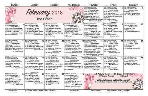 Nursing Home Activity Calendar, February Events For Residents, February Nursing Home Activities, February Senior Activities, February Activities For Seniors, Senior Care Activities, Colonial Activities, Button Crafts For Kids, Ideas For Seniors