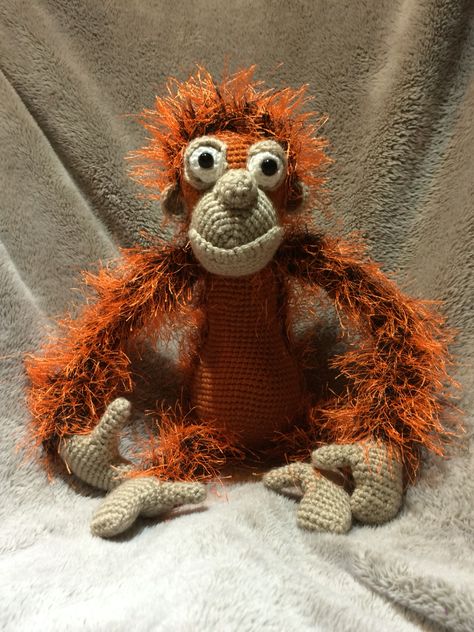 Oscar the Orangutan by ILDIKO Crochet Projects, Teddy Bear, Toys, Crochet, Animals