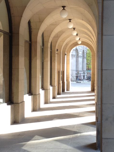 Archway Lighting, Manchester Library, Covered Walkways, Covered Walkway, Mix Use Building, Historic Buildings, Urban Design, Walkway, Manchester