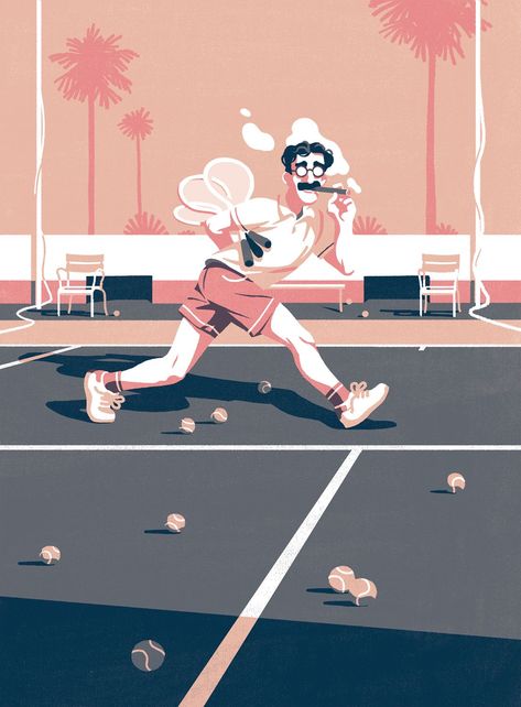 Illustrator Bruno Mangyoku's minimalist style, limited colour palettes and cinematic backdrops | Creative Boom Bruno Mangyoku, Developing Characters, Palette Illustration, Fashion Illustration Design, Vector Characters, Illustration Style, Illustration Fashion Design, Flat Illustration, Illustrations And Posters