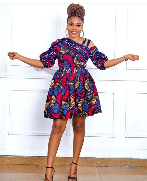 Short Flare Gown, Ankara Short Flare Gowns, Flare Gown Styles, Ankara Short Gowns, Latest Ankara Short Gown, Short Ankara Dresses, Ankara Dress Designs, Ankara Short, Ankara Short Gown Styles