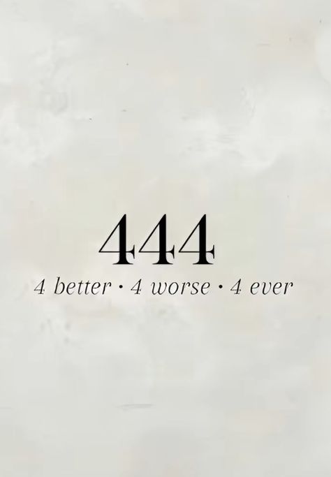 444 🌸 4ever 4life Tattoo, 444 Love Meaning, Love Numbers Code, Meaningful Number Tattoos, Tiny 444 Tattoo, 444 4 Better 4 Worse 4 Ever Tattoo, 444 Meaning Tattoo Best Friend, 444 Tattoo Above Knee, 444 Meaning Love