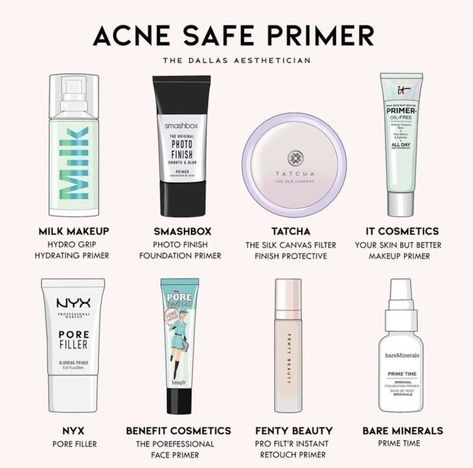 Acne Safe Primer, Acne Safe Skin Tint, Acne Safe Makeup, Makeup Acne, Safe Makeup, Acne Makeup, Makeup Order, Simple Makeup Tips, Makeup Artist Tips