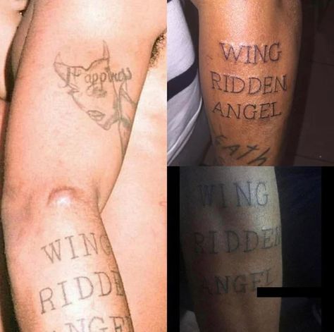 Wing Ridden Angel Tattoo Jahseh, Wingriddenangel Tattoo, Wing Ridden Angel Tattoo, Xxxtentacion Tattoos, Xxxtentaci̇on Tattoo Ideas, Xxxtentaci̇on Tattoo, Tribute Tattoos, Sigil Tattoo, God Tattoos