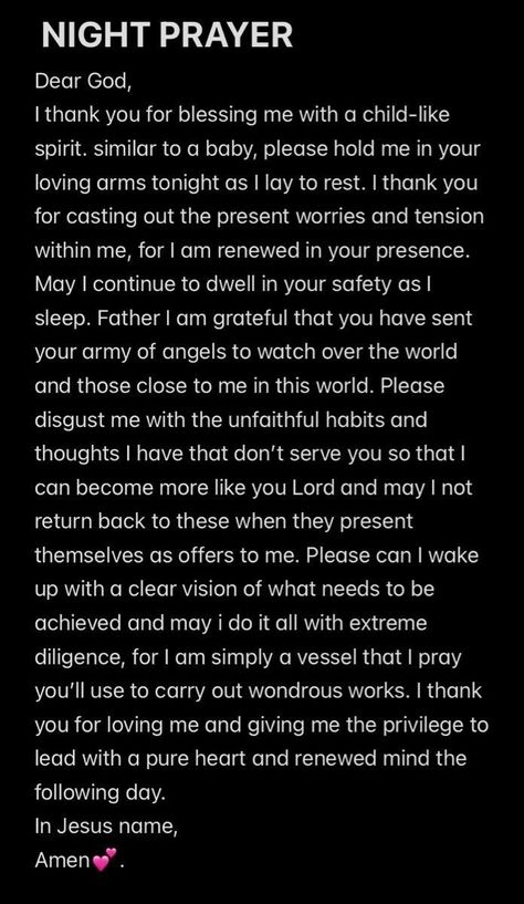 Motivational Prayers Inspirational, Prayer For The Night, Prayers Night, Journal Bible Quotes, Good Night Prayer Quotes, Prayer For Guidance, Motivational Bible Verses, Comforting Bible Verses, Get Closer To God