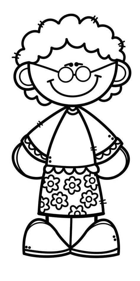 Family Clipart, Diy Summer Crafts, School Worksheets, Clipart Black And White, Art Drawings For Kids, Summer Diy, Graphic Organizers, Art Projects, Preschool