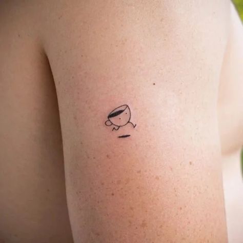 French Press Tattoo, Latte Art Tattoo, Coffee Cup Tattoo, Tattoo Cafe, Tea Tattoo, Teacup Tattoo, Coffee Tattoos, Tattoos For Lovers, Cool Small Tattoos