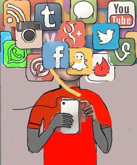 Social Media Problems Art, Bad Effects Of Social Media Drawing, Social Media As People Drawings, Social Change Artwork, Effects Of Social Media Art, Social Media Effects Art, Social Expectations Art, Social Media Clip Art, Media Literacy Poster Drawing