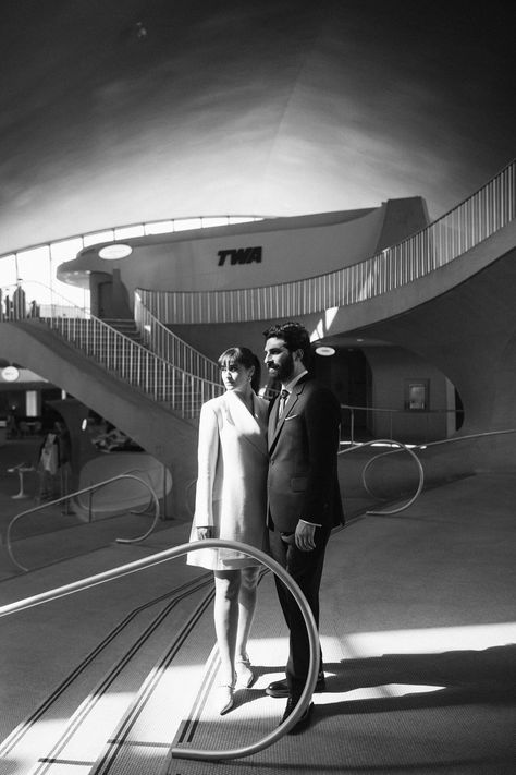 Twa Hotel Wedding, Twa Hotel Photoshoot, Hotel Photoshoot, Twa Hotel, 60s Retro, Jet Setter, Wedding Aesthetic, S Class, Hotel Wedding