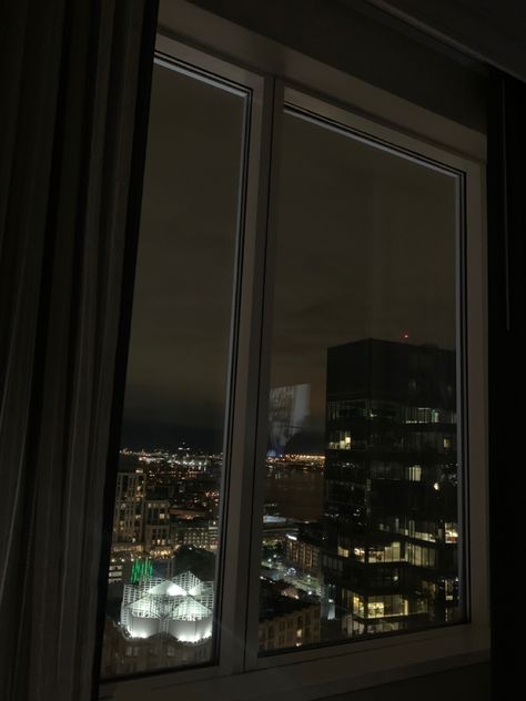 city view / window view Windows Aesthetic Wallpaper, Window View Night, Windows Aesthetic, Big Glass Windows, Rainy Window, Night Window, City View Apartment, Apartment View, Time Images