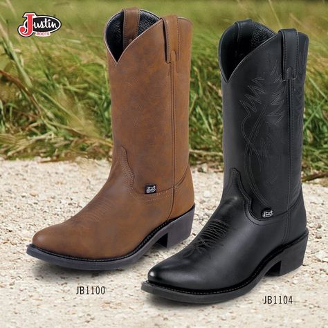 #JustinBoots #MensBoots #MensStyle Find these boots here! --->  Black boots: http://www.justinboots.com/footwear/men/farm-ranch/JB1104 Justin Boots Boot Barn, Justin Cowgirl Boots Square Toe, Men’s Cowboy Boots Fashion, Tony Lama Mens Cowboy Boots, Mens Cowboy Boots Square Toe Brown, Justin Boots, Latest Tops, Dressed To Kill, Cowboy Boots