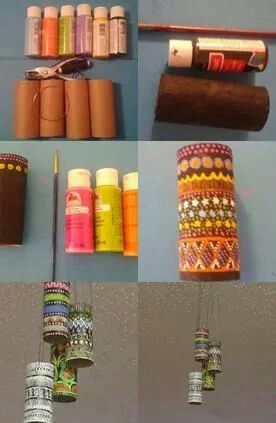 Craft With Tissue Roll, Tissue Roll Diy, Tissue Roll Crafts, Craft Fish, Paper Roll Crafts Diy, Recycling Diy, Wall Hanging Decorations, How To Make Decorations, Hanging Diy