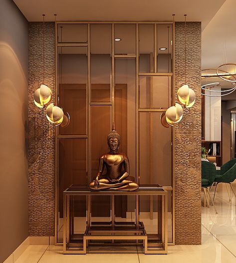 Art Deco Style Interior, Room Partition Wall, Wall Partition Design, Entrance Gate, Interior Design Per La Casa, Hall Interior Design, Dinning Room Design, Pooja Room Design, Hall Interior