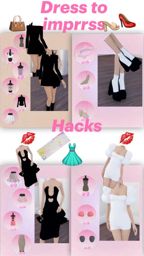 Hacks for outfits/heels on dress to impress Hacks For Dress To Impress, Dress To Impress Ideas Free, Free Dti Outfit Hacks, Dti Hacks Free, Dress To Impress Outfits Hacks, Dress To Impress Outfit Hacks, Dti Outfit Hacks, Dress To Impress Hacks, Outfits Heels