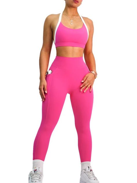 New Drop Pocket Leggings, Fuchsia Pink, New Tops, Making Out, Breathable Fabric, Jumpsuit Romper, Everyday Wear, Jumpsuit, Rompers