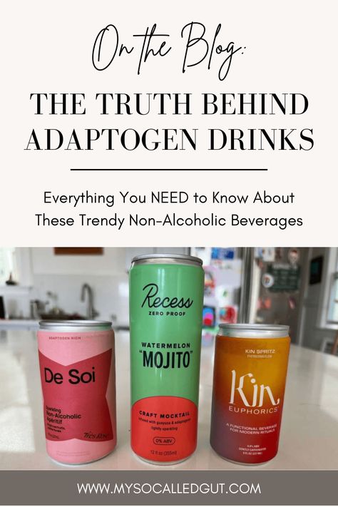 Adaptogen Drinks Non Alcoholic Adaptogen Drinks, Adaptogen Drink Recipe, Diy Adaptogen Drink, Adaptogens Drinks, Mocktails Adaptogens, Alcohol Replacement Drinks, Adaptogen Mocktail Recipe, Adaptogen Cocktails, Adaptogen Mocktails