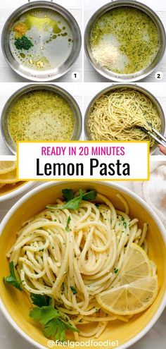 Simple Lemon Pasta, Lemon Pasta Recipe, Lemon Pasta Recipes, Vegetarian Spaghetti, Lemon Pasta, Pasta Dinners, Pasta Dinner Recipes, Lemon Recipes, Marriage Tips