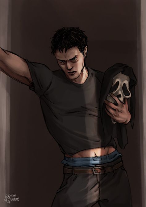 @agnussatanae Twitter Danny Olsen Dbd, Ghostface Reference, Danny Johnson Fanart, Danny Johnson Ghostface Fanart, Danny Johnson Ghostface, Dbd Ghostface, Ghostface Fanart, Danny Johnson, Dbd Fanart