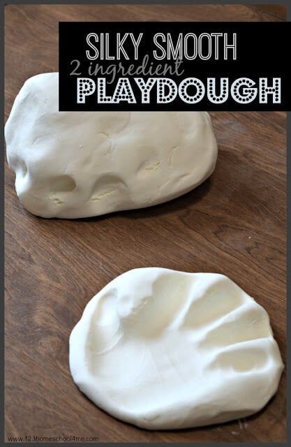 This 2 ingredient playdough recipe couldn't be any easier to make! Plus it makes the sweetest smelling, soft playdough recipe that is so much fun to play with! This is such a quick 2 ingredient play dough to whip for toddler, preschool, pre-k, kindergarten, and first grade students. This 2 ingredient playdough recipe is truly silky smooth for a tactile play activity children can't get enough of! 2 Ingredient Playdough, Playdoh Creations, Soft Playdough Recipe, Easy Playdough, Best Playdough Recipe, Cloud Dough Recipes, Easy Playdough Recipe, Diy Playdough, Hot Chocolate Fudge