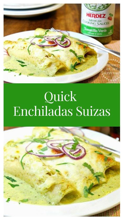 Quick Enchiladas, Chicken Enchiladas Suiza, Suizas Enchiladas, Dinner Enchiladas, Enchiladas Suizas Recipe, Enchiladas Mexicanas, Enchiladas Suizas, Easy Enchiladas, Nice Dinner