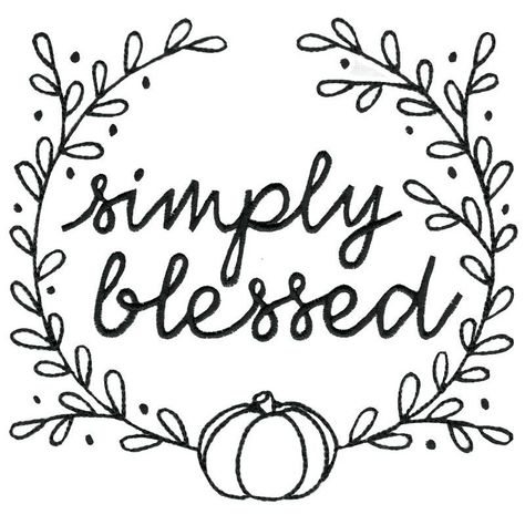 Farmhouse Thanksgiving 6 - 4 Sizes! | Farmhouse Thanksgiving, 14 Designs - 4 Sizes! - Products - SWAK Embroidery Thanksgiving Embroidery Patterns, Free Printable Embroidery Patterns, Thanksgiving Glasses, Thanksgiving Embroidery, Farmhouse Thanksgiving, Pumpkin Embroidery, Home Embroidery Machine, Fall Embroidery Designs, Simply Blessed