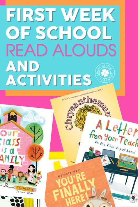 The first week of school sets the tone for the rest of the year. Build connections and community in the classroom with this list of read alouds to share during the first week of school. From time-tested classics that teachers return to year after year, to newer releases that are sure to become student favorites - we've rounded up the books and activities for the first week of school that are sure to please! Read Alouds For 2nd Grade, Best Read Alouds, Large Bulletin Board, Second Grade Books, 2nd Grade Activities, Read Aloud Activities, First Week Of School Ideas, Build Community, First Week Of School