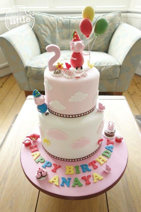 Peppa Pig birthday cake Peppa Pig Birthday Cake, Pig Birthday Cakes, Peppa Pig Cake, Pig Cake, Peppa Pig Birthday, Pig Birthday, Peppa Pig, How To Make Cake, 3rd Birthday