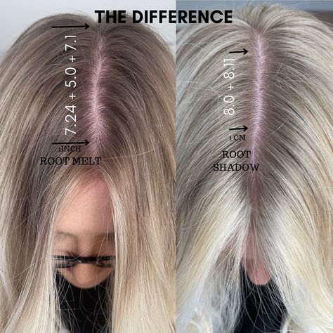 Root Smudge Vs Shadow Root, Root Shadow Vs Root Melt, Root Melt Vs Root Smudge, Root Melt Balayage, Root Shadow Blonde, Root Melt Blonde, Blonde Root Melt, Melt Balayage, Root Blend