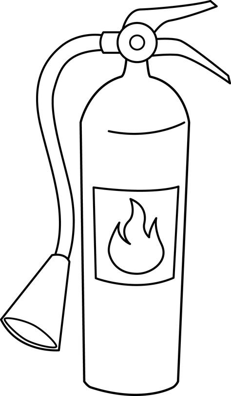 Fire Extinguisher Drawing, Fire Safety Week Crafts, Fire Safety Preschool Crafts, Fire Safety Crafts, Fire Safety Preschool, Safety Crafts, Fire Crafts, Fire Safety Week, Nativity Coloring Pages