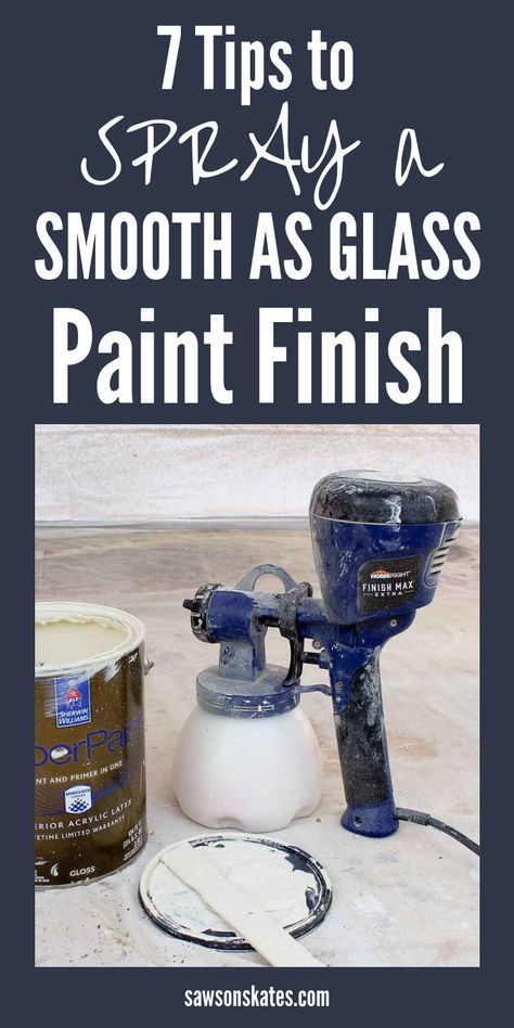 I couldn’t figure out why my paint was rough and bumpy when I used my paint sprayer. I found out the texture is called orange peel and it looks awful. But now I’ve found the solution! Turns out there isn’t anything wrong with my sprayer I just had to follow these 7 easy tips to avoid that ugly orange peel texture. Now my paint is as smooth as glass! #diy #diytips #paint #painting #paintfurniture #painttips #paintsprayer #spraypainting Hvlp Paint Sprayer, Best Paint Sprayer, Paint Sprayers, Airless Paint Sprayer, Auto Body Work, Orange Peel Texture, Using A Paint Sprayer, Paint Tips, Glass Paint