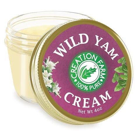 Creation Farm Wild Yam Cream Wild Yam Cream, Wild Yam, Ylang Ylang Flower, Daucus Carota, Extra Virgin Coconut Oil, Pumpkin Seed Oil, Geranium Oil, Primrose Oil, Aloe Leaf