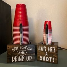 270 Fave Drinks ideas in 2022 | yummy drinks, drinks, alcohol drink recipes Fairground Wedding, Mark Your Cup, Solo Cup Holder, Wood Caddy, Beer Olympics, Twilight Wedding, Cup Dispenser, Marker Holder, Selling Crafts