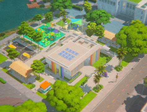 (99+) higher heaven on Tumblr The Sims 4 Recreation Center, Recreation Center Sims 4, Sims 4 Art Center, Sims 4 Splash Pad, Sims 4 Rec Center, Sims 4 Community Center, Sims 4 Recreation Center, Sims 4 Park Layout, San Sequoia House Sims 4