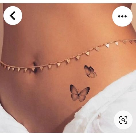 Cute Belly Tattoos, Belly Tattoos For Women, Tattoos For Women Cute, Lower Belly Tattoos, Belly Button Tattoo, Small Belly, Button Tattoo, Private Tattoos, Small Girly Tattoos