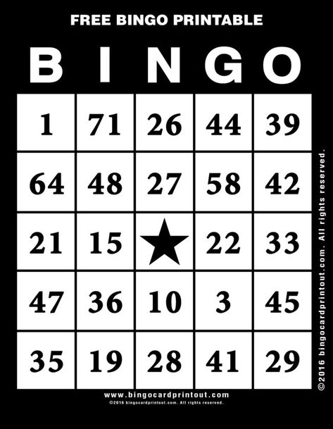 Free Bingo Printable - BingoCardPrintout.com Free Vector Business Cards, Free Printable Bingo Cards, Blank Bingo Cards, Bingo Card Template, Trading Card Template, Free Bingo Cards, Card Template Free, Bingo For Kids, Bingo Sheets