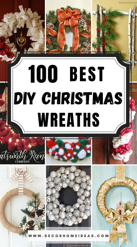 Best DIY Christmas Wreaths #Christmas #diy #wreath #decorhomeideas