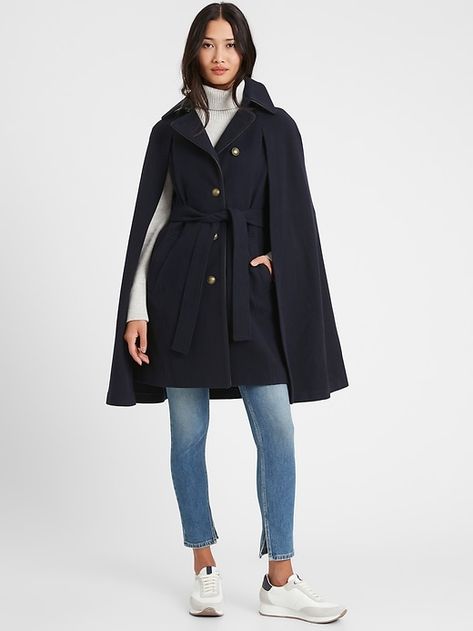 Long cape coat