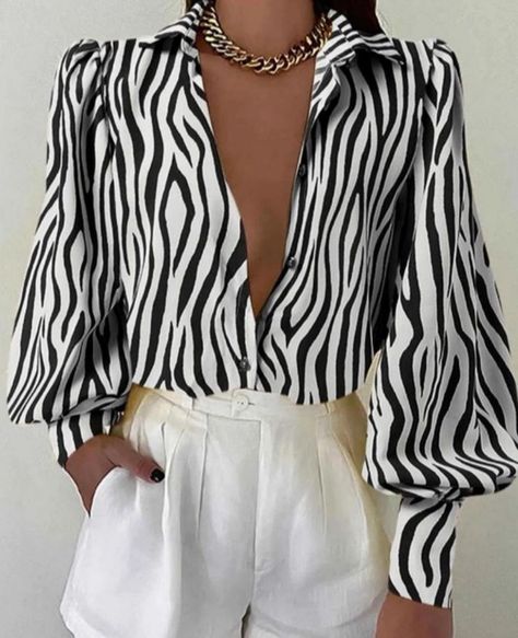 Skirt Streetwear, Blouse Ideas, Blouses Women, Women Streetwear, Elegant Lady, White Short Dress, Blouse Material, Summer Blouses, Long Puff Sleeves