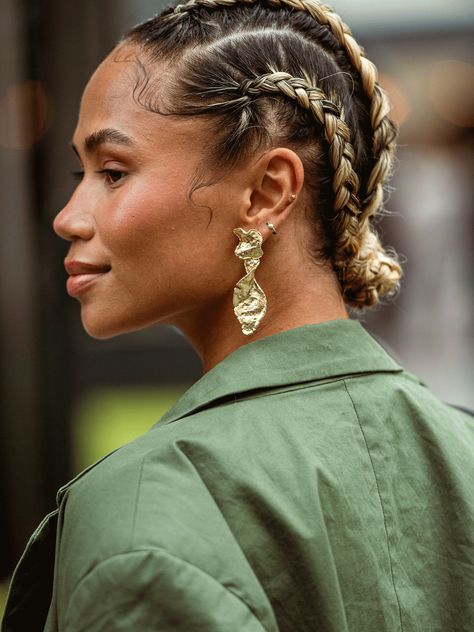 How To Do The Single-Earring Trend Like The Fashion Crowd | PORTER Single Earring Trend, Alison Lou, Sophie Bille Brahe, Maria Tash, Jacquie Aiche, Earring Trends, Ear Stack, Feather Design, Diamond Star